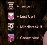 He seems to have messed something up with his code cast, now any female servant near him gets similar debuffs.