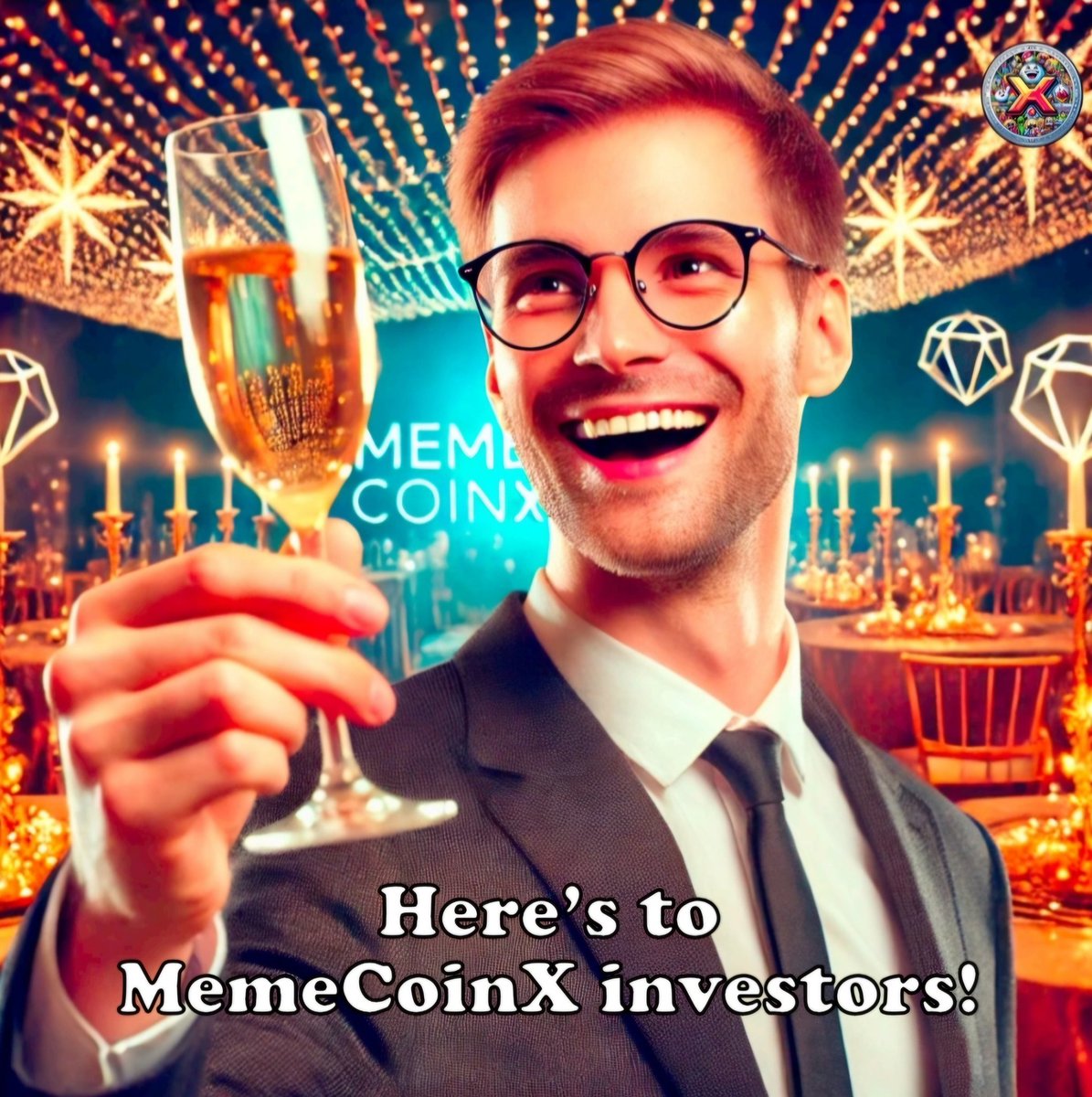 RealMemeCoinX's tweet photo. 🥂Cheers to the smart #MemeCoinX investors who see the future and grab it! 🚀
#solana #Crypto #Winning #Invest https://t.co/8xqbtoRBuv