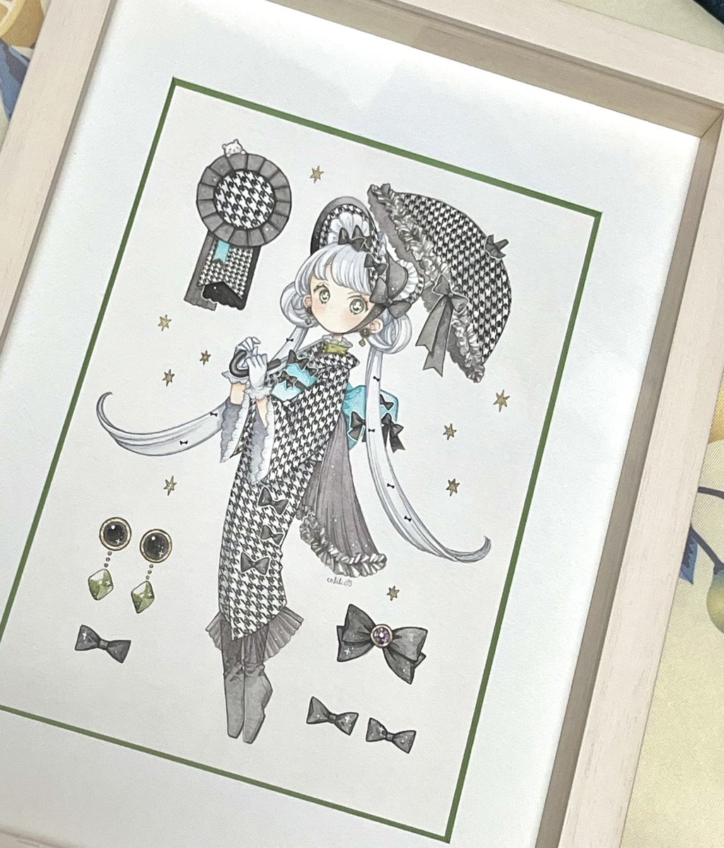 #皆さんラフと塗った後を見せてください 
ラフ小さいです…色ラフやらないです… 