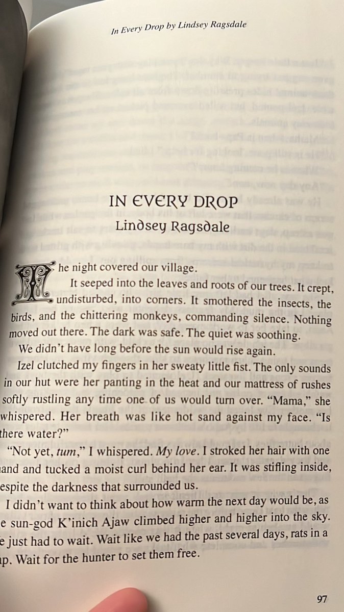 A little horror set in the Dark Ages for a light evening read. 

Reading (and loving) <a href="/Leviathan15/">Lindsey Ragsdale</a>’s “In Every Drop” for bedtime tonight.