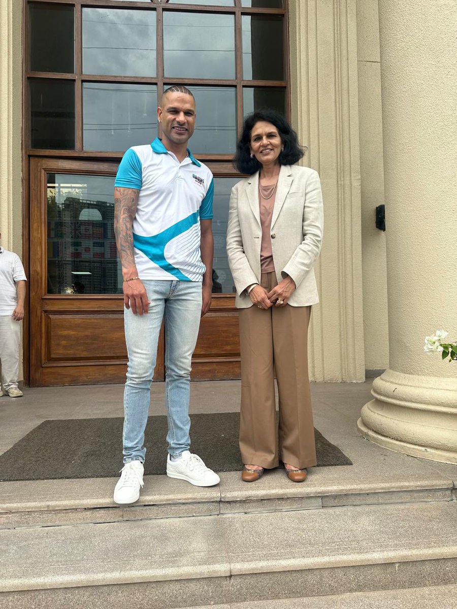 An unforgettable conversation with <a href="/SDhawan25/">Shikhar Dhawan</a>. Beyond cricket, his spiritual insights and grounded perspective were truly inspiring. His wisdom on life, balance, and purpose resonated🏏✨#ShikharDhawan #CricketLegend #SpiritualJourney #Wisdom #Grateful #Inspiration"