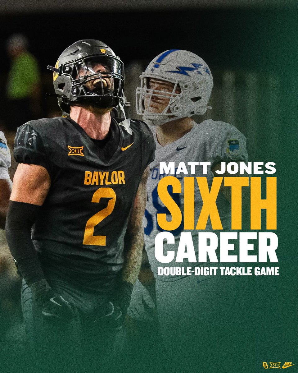 BUFootball's tweet photo. Seasoned vet 💪

#SicEm | @bradenjones2000 https://t.co/6Zt5BQwa7N