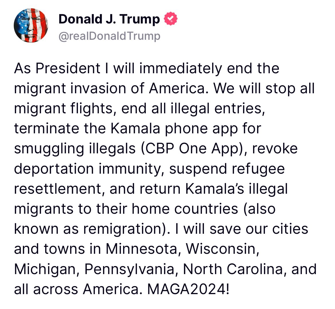 fpgopCommittee's tweet photo. President Trump's policy to address illegal migration. https://t.co/Iyxo2S1CQ5