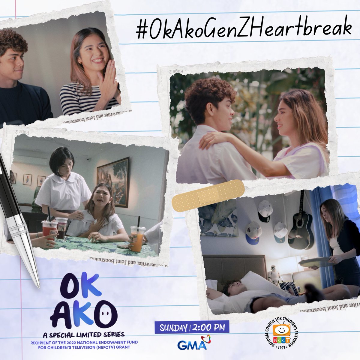 gmanetwork's tweet photo. Mabilis na nabuo ang pag-iibigan nina James at Irene. Mabilis din kaya silang makaka-move on sa isaβt sa? #OkAkoGenZHeartbreak π
Abangan ang second episode ng OK AKO, mamayang 2:00 PM na sa GMA!
#OkAko #NCCT #NEFCTVGrantProgram #MentalHealthMatters https://t.co/3QCI7p2Y4Y