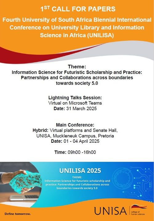 REGISTRATION LINK

Join Us for the UNILISA Conference 2025! 

Register here: docs.google.com/.../1FAIpQLSfM…...

Follow the link below for more:
facebook.com/photo/?fbid=98…
