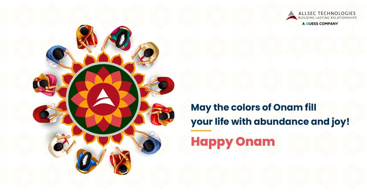 alldigitech's tweet image. Celebrating the vibrant spirit of Onam—a beautiful blend of joy, tradition, and togetherness. Wishing you a joyful Onam!

#AllsecTechnologies
