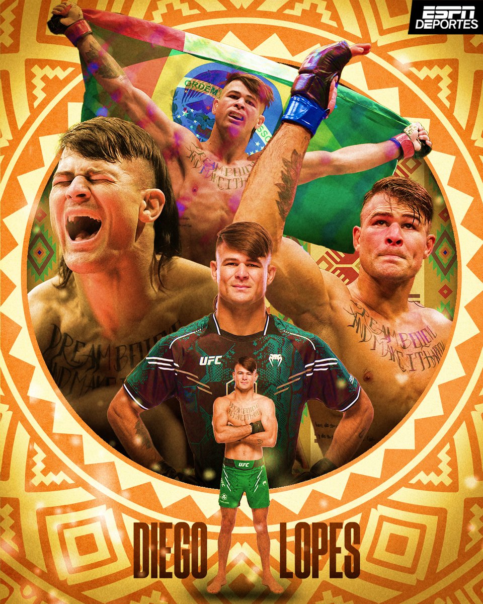 ESPNDeportes's tweet photo. ¡Diego Lopes continúa en su camino a la cima del Peso Pluma! Victoria ante Brian Ortega en #NocheUFC! 🇲🇽🇧🇷. https://t.co/h440ZtKSTl