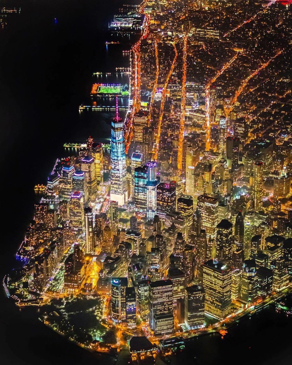 Night view of New York City