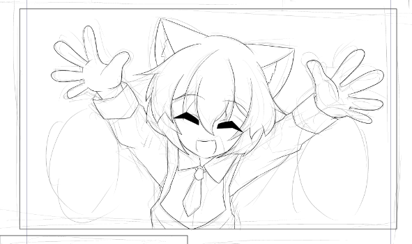 原稿ペン入れ終わって今まさにこんな感じ 