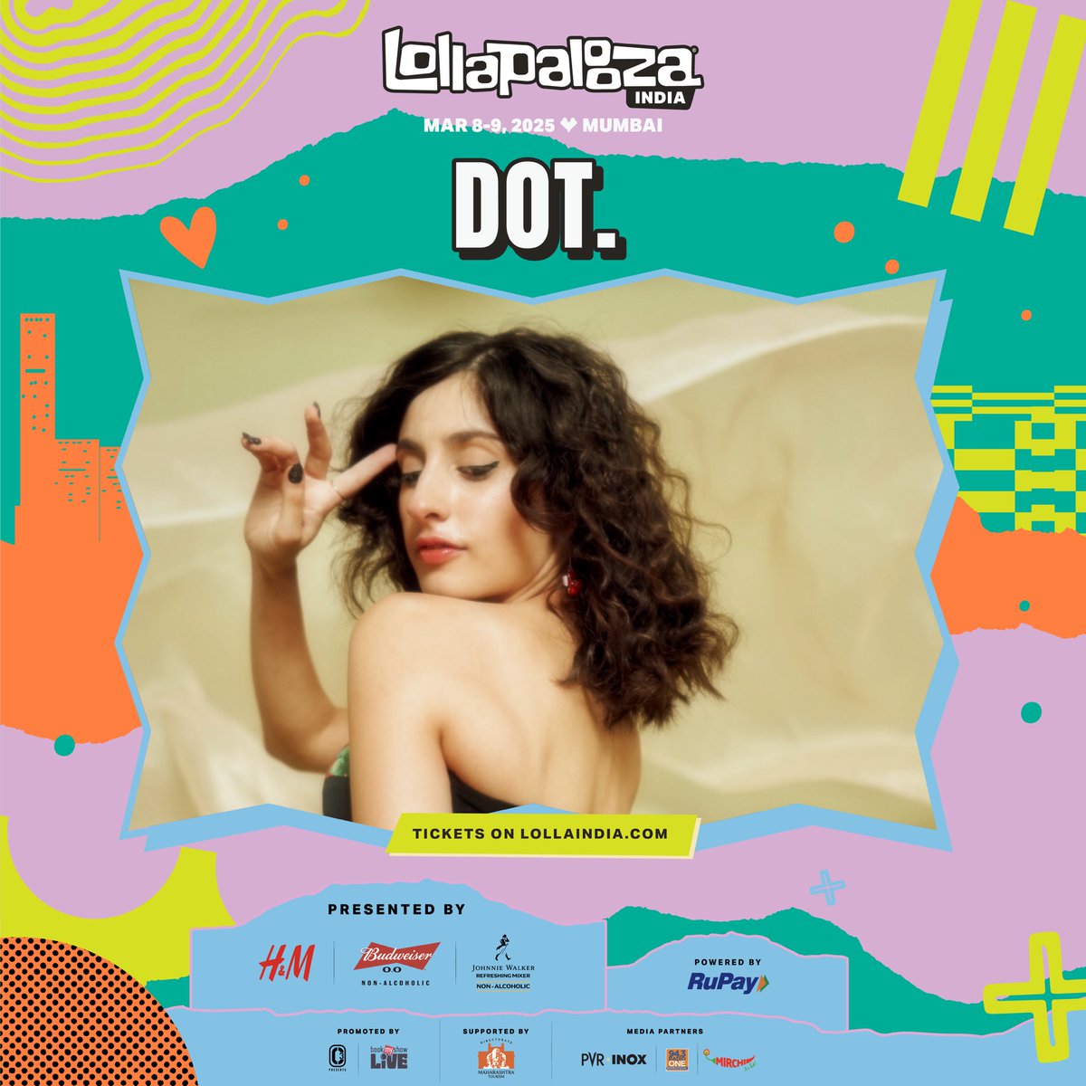 Dot.’s artistry lies in her ability to create music that feels intimate yet expansive. With her spellbinding voice, there‘s bound to be magic unfolding at Lolla India!

Time to bag those tickets on lollaindia.com