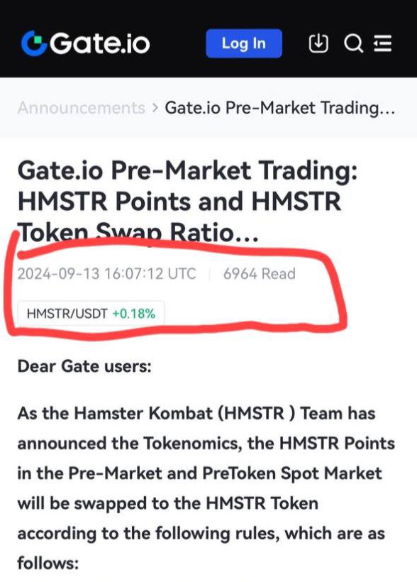 4/13
<a href="/gate_io/">Gate.io</a> io changed the supply on the order page at 12:00 UTC, but waited until 16:07:12 UTC to announce a new conversion ratio of 1:10. During this 4-hour gap, users sold their tokens based on the initial supply information, leading to significant losses.