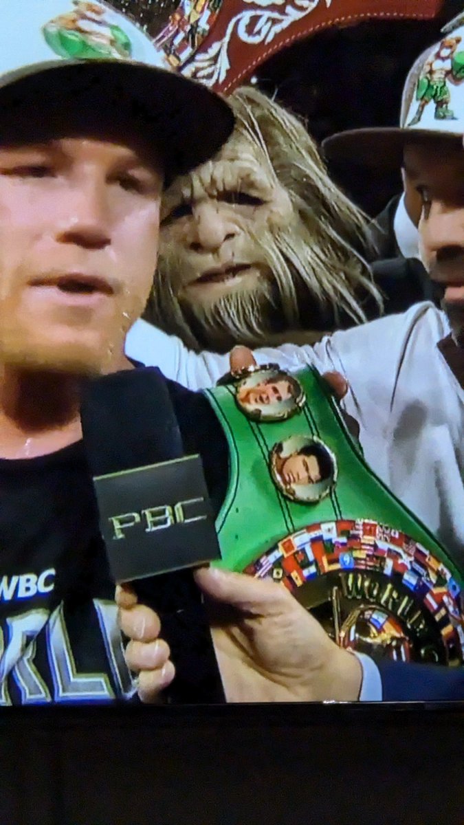BrunusCutis's tweet photo. Apparently Chewbacca is a Canelo fanboy! https://t.co/ZsEGrQ9rMy