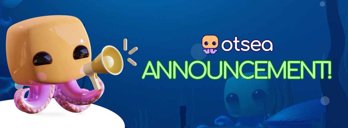 Dear Blocktos,

As of now, OTSea has transitioned to a deflationary model rather than sharing platform revenue. The changes include:

-the 2% of token tax that was previously going towards staking rewards will now burn $OTSEA
-100% of platform revenue will buy and burn $OTSEA