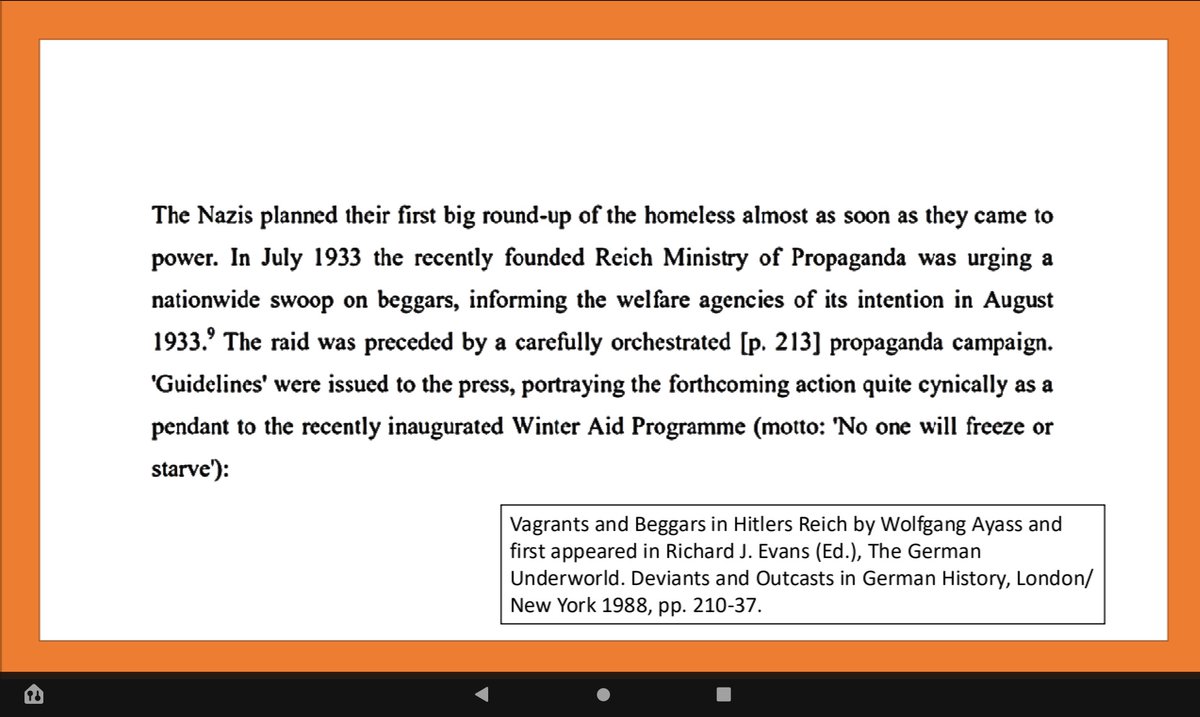 @beyondabyssal The Third Reich started by forcing homeless persons to use book documenting their stay in shelters and forcing those who didn't stay in the shelters into concentration camps. People know the end of the story better than its beginning.