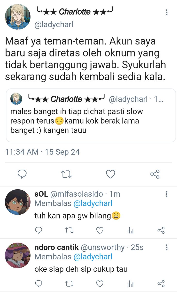 buluhdangu's tweet photo. —black clover au
(Contain ship #yamicharlotte )

Onetwt tentang kehidupan di Akademi Semanggi dari sudut pandang Yami Sukehiro.

(Klo rame mungkin lanjut long au hehe) https://t.co/ahnTXQur23