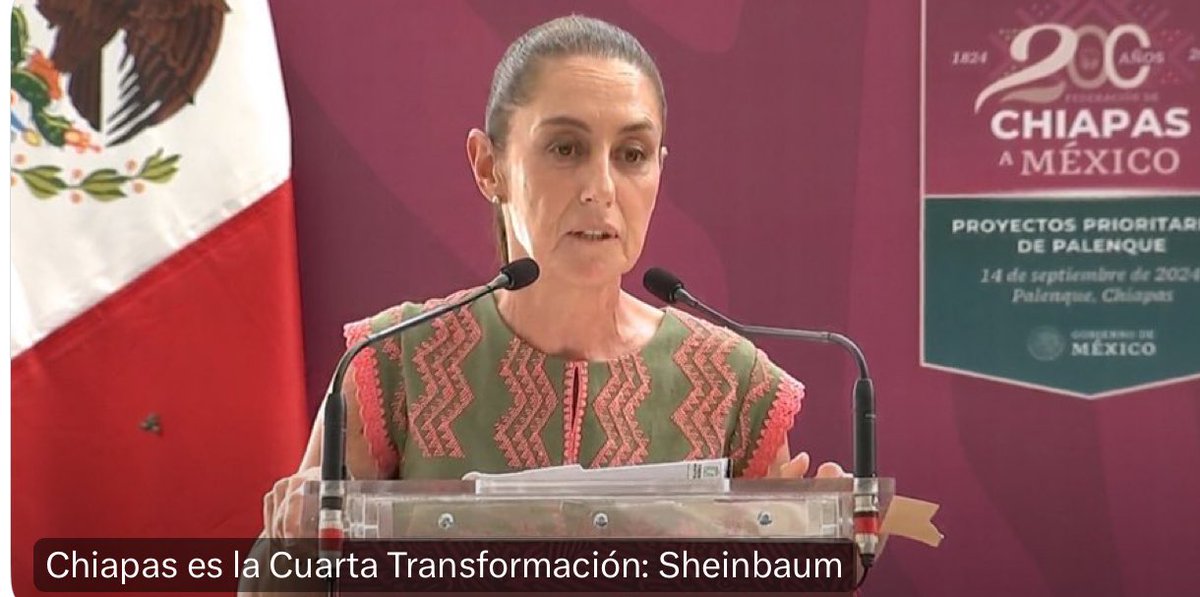 Y la alumna superó al maestro… Aún no empieza a gobernar pero Sheinbaum ya nos demostró que lo suyo, lo suyo es el cuento y la mentira: 

Ahora salió con que bajo el  gobierno de la 4T, Chiapas dejó atrás décadas de ser uno de los estados más pobres y olvidados del país. Ajá