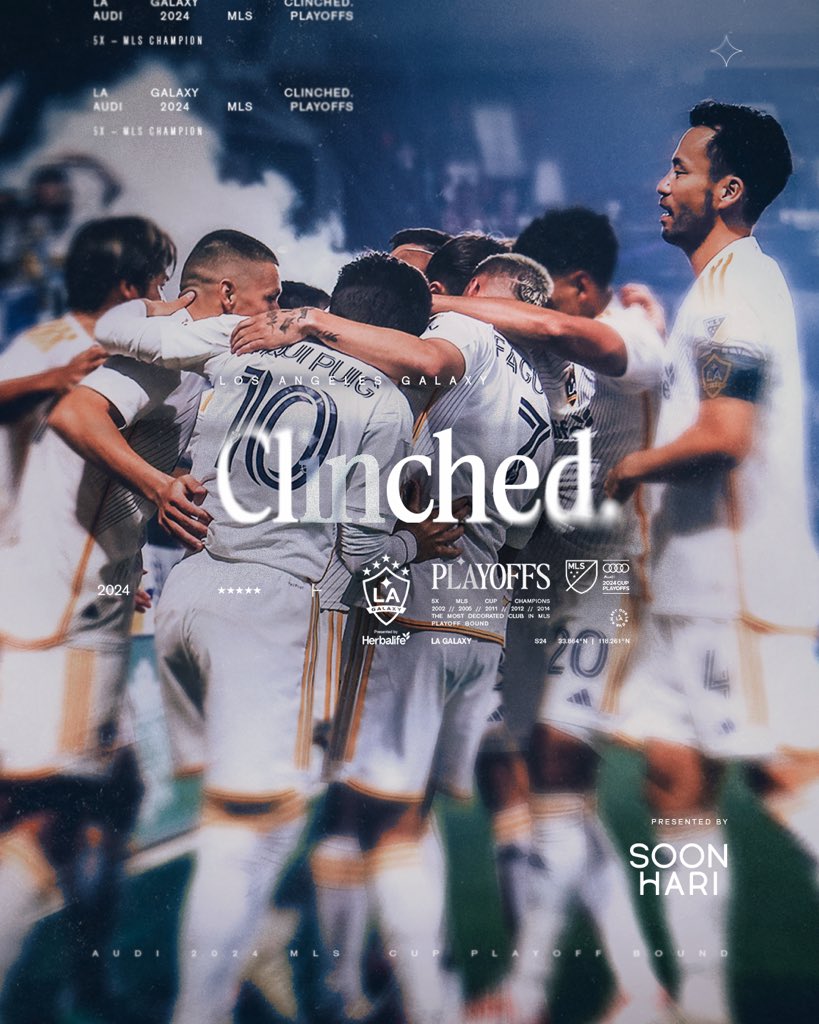LAGalaxy's tweet photo. Our LA. Our Galaxy.

First team in the West to clinch. https://t.co/WpoBSXUAE9
