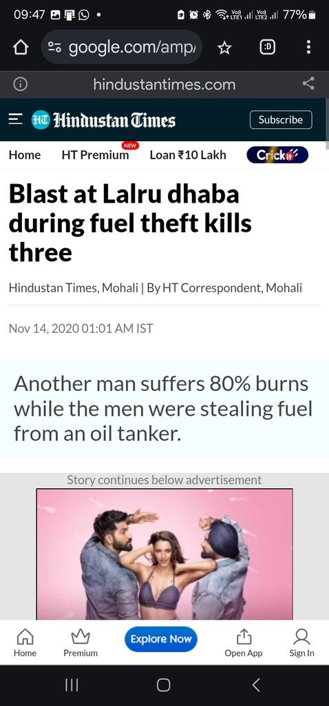 Ppdap2's tweet photo. @DGPPunjabPolice incidents akin to Lalru are always a possibility given the amount pilfered and stored by these thieves. https://t.co/WwF949Hg2L
