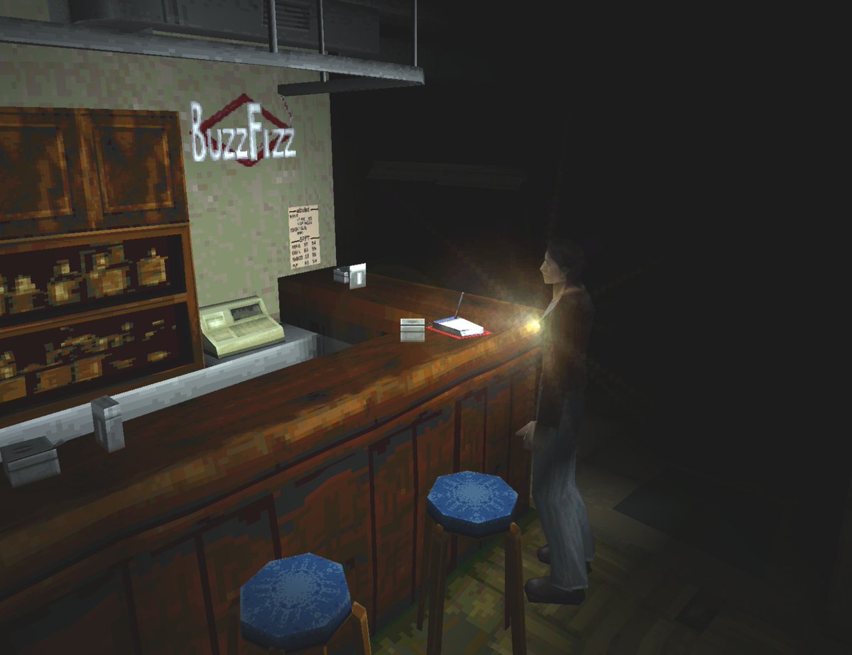 JC_vfx's tweet photo. Yeah can I get uh- what's... yeah can I try some BuzzFizz, actually?

#silenthill https://t.co/DRC5V3EEaA