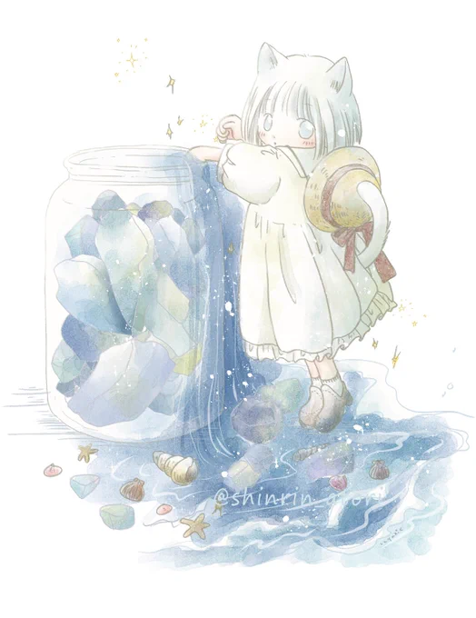 #皆さんラフと塗った後を見せてください ラフをiPadで描くときのツールはパステルのノイズ。アナログで水色芯のシャーペンを使うせいか、色は水色が落ち着くから好き 