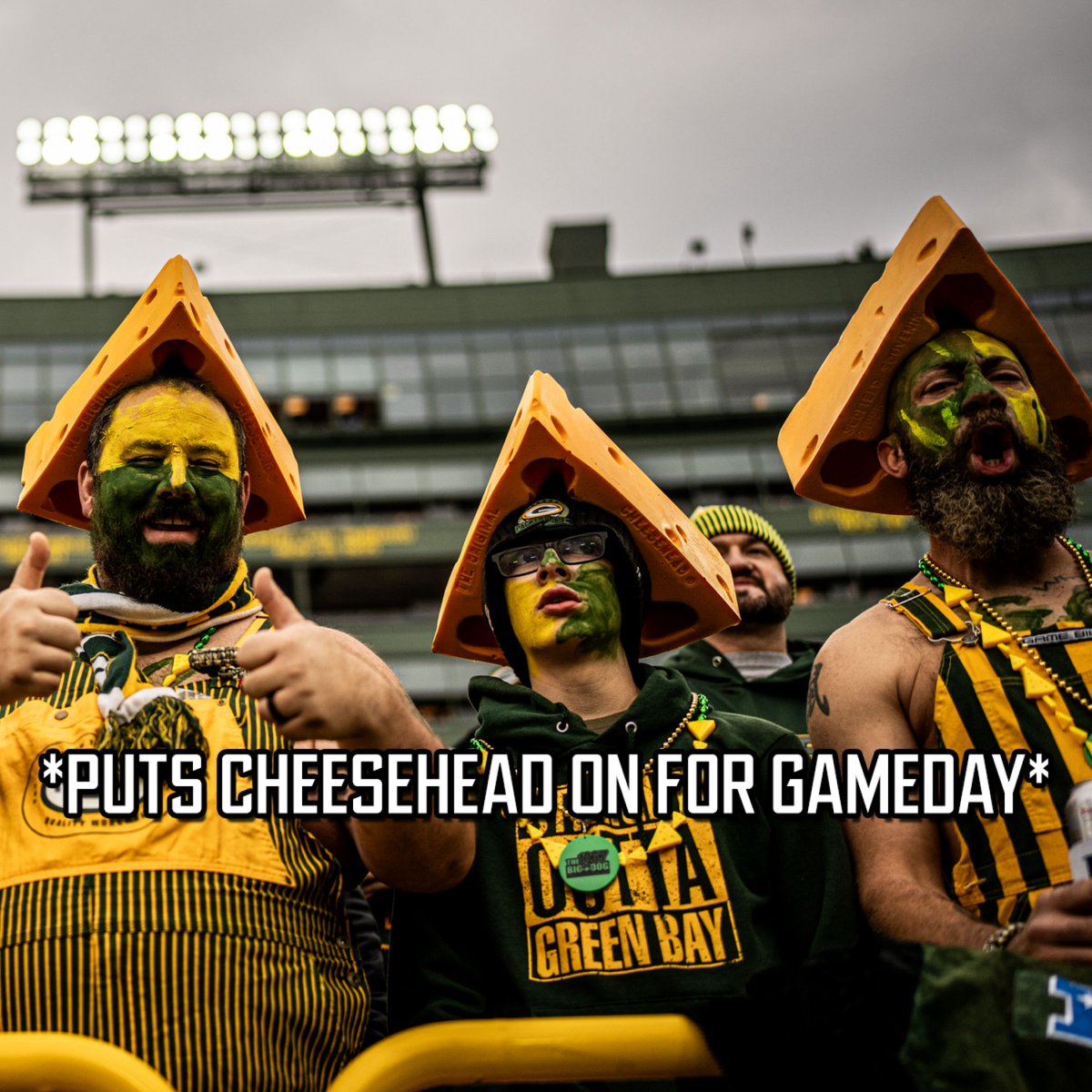 packers's tweet photo. IT’S OFFICIALLY GAMEDAY IN GREEN BAY! https://t.co/gN3rLFGPxq