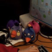 AbPlushWiki's tweet photo. Fact #9 
We all know of the iconic Red, Chuck, Bomb, and Matilda plush made by Commonwealth Toys, but did you know? There were very interesting fabric test samples made of each plush, made in very unique and intriguing colors. They were made in 4” and seen in these photos. https://t.co/QlrfIu1mHC