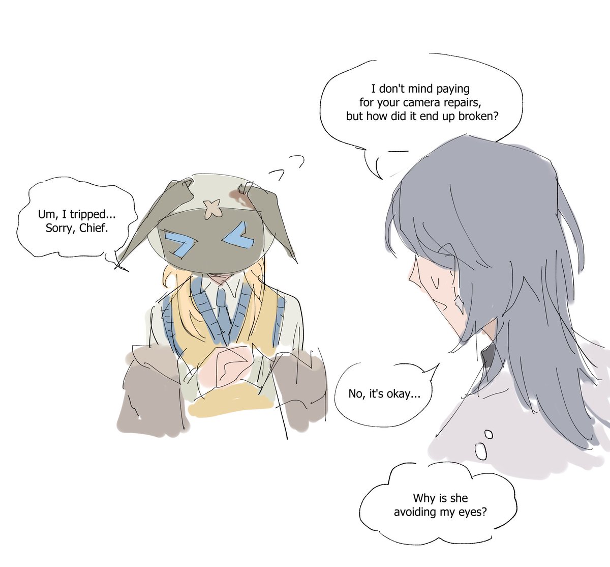 mkn_bkm's tweet photo. I feel like no one ever draws Lynn, so I decided to (ft. Chief &amp; Nightingale) #无期迷途 #무기미도 #無期迷途 #PathtoNowhere #PTN https://t.co/AeOt2ns6bH