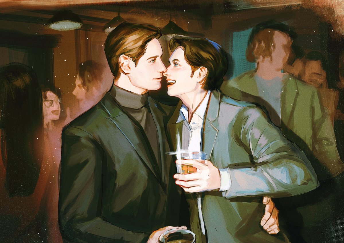 AnduneVega's tweet photo. “Erik, they made me do Truth or Dare!”
“So what r u gonna do?”
“I am going to kiss you, really really hard.”

#Cherik 
#Xmen 
#xmenfanart https://t.co/Ktw5xrL9Eq