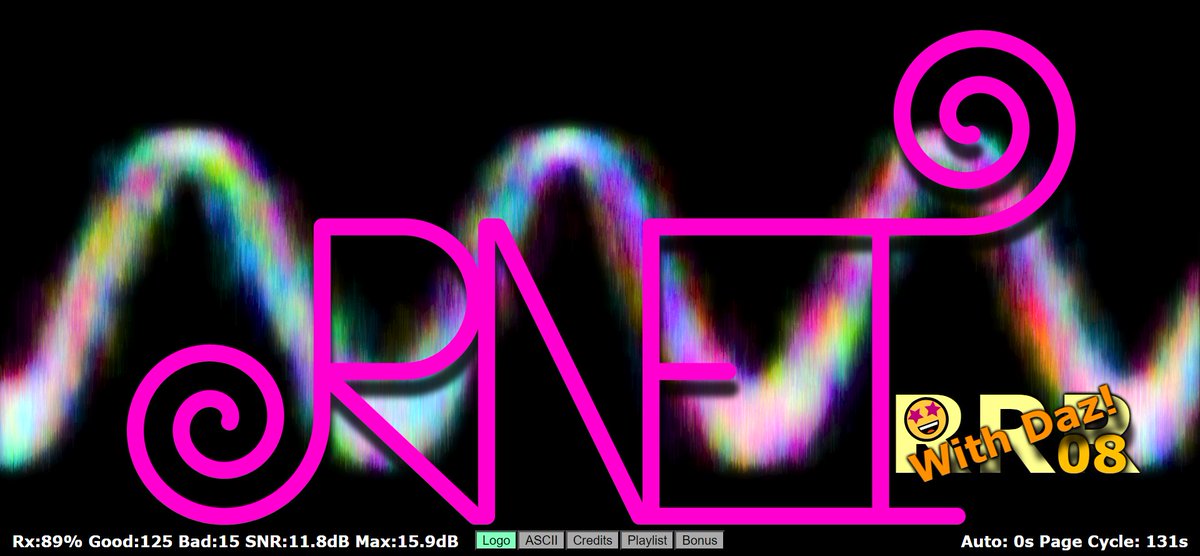 SportyPorcupine's tweet photo. Some more @SWRadiogram style decodes. @WD4AH_Al's artist of the week on the #MightyKBC (0100z 5950 kHz WRMI), and @DazDude4000's DRM and MFSK images from RNEI-08 (0200z 5850 WRMI). https://t.co/fMC84wGTP4