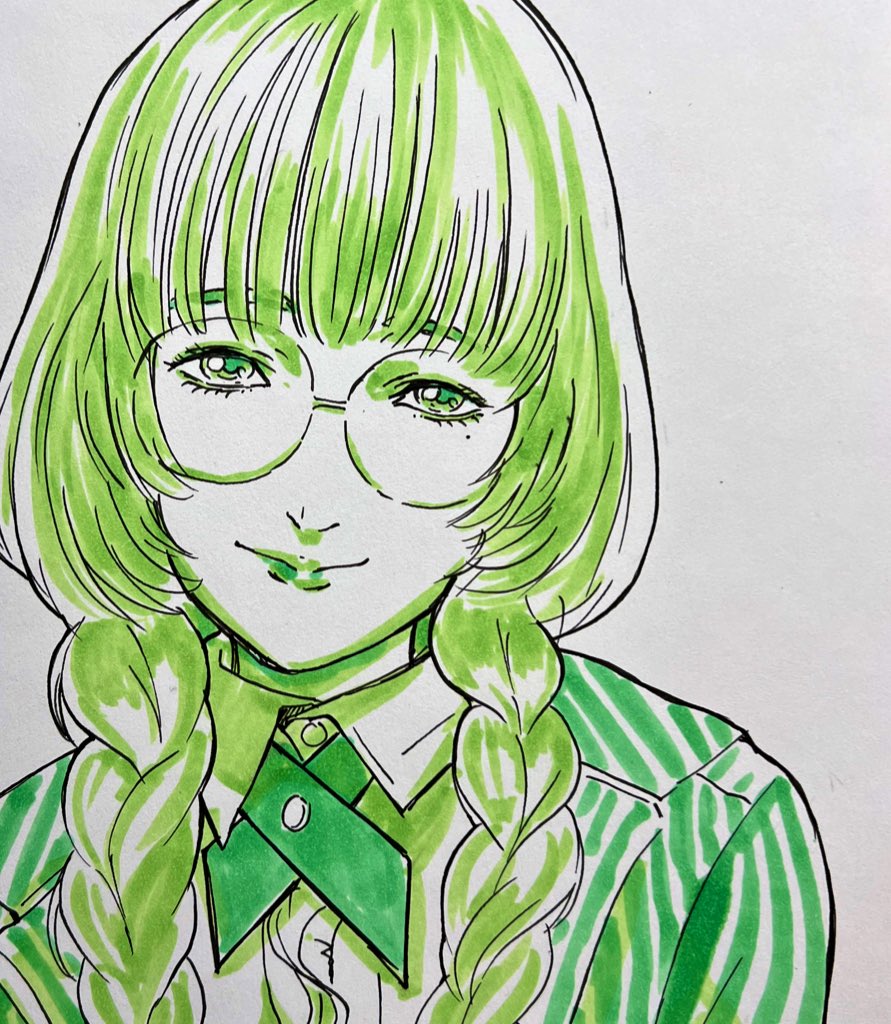 似顔絵描いてるよ 