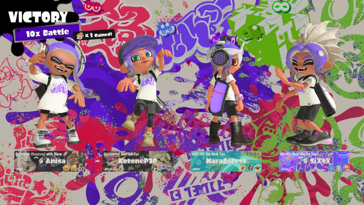 SiXtY_TTV's tweet photo. I had so much fun with themmm #Splatoon3 #NintendoSwitch https://t.co/euexwZn6ne