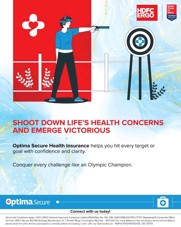DhruvHiremath's tweet photo. Protect yourself against life's health challenges with Optima Secure Health Insurance. Enjoy comprehensive coverage, hassle-free claims, and peace of mind. Stay focused on your goals and conquer every challenge like a champion. #OptimaSecure #HealthInsurance #ProtectYourself 🎯💪 https://t.co/YmmlKggAex