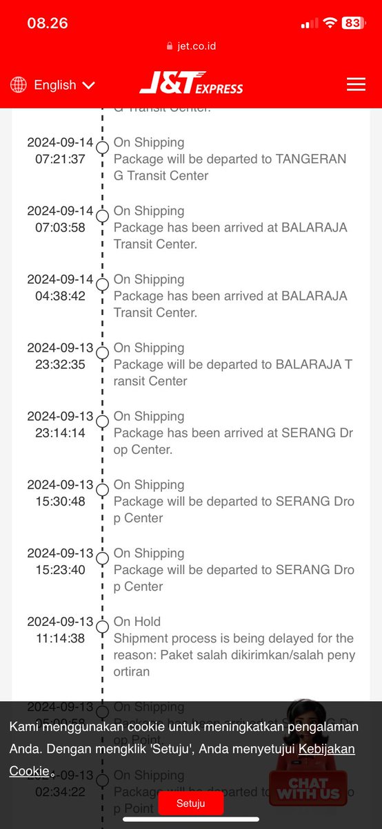 yuliaaNH's tweet photo. @jntexpressid no resi JD0414458276 belum sampe order dari tgl 5. Setelah dicek harusnya Bandung ini kenapa Tanggerang. https://t.co/76GVMxK3E0