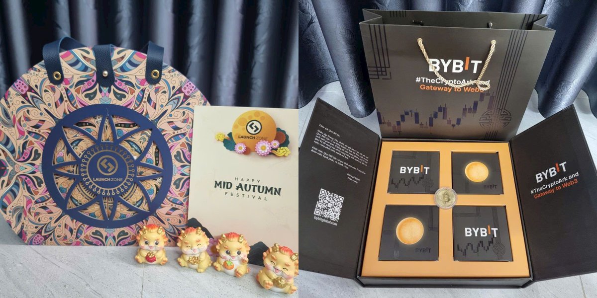 ventures_bd's tweet photo. 🎁🎁Thanks our partner for such wonderful Moon Cake gifts! 🥰🥰
💥Wish you and your family a happy Mid-Autumn Festival.
#LaunchZone #TCVN #CoinEX #Followin #ByBit #Flipster #NghienCrypto