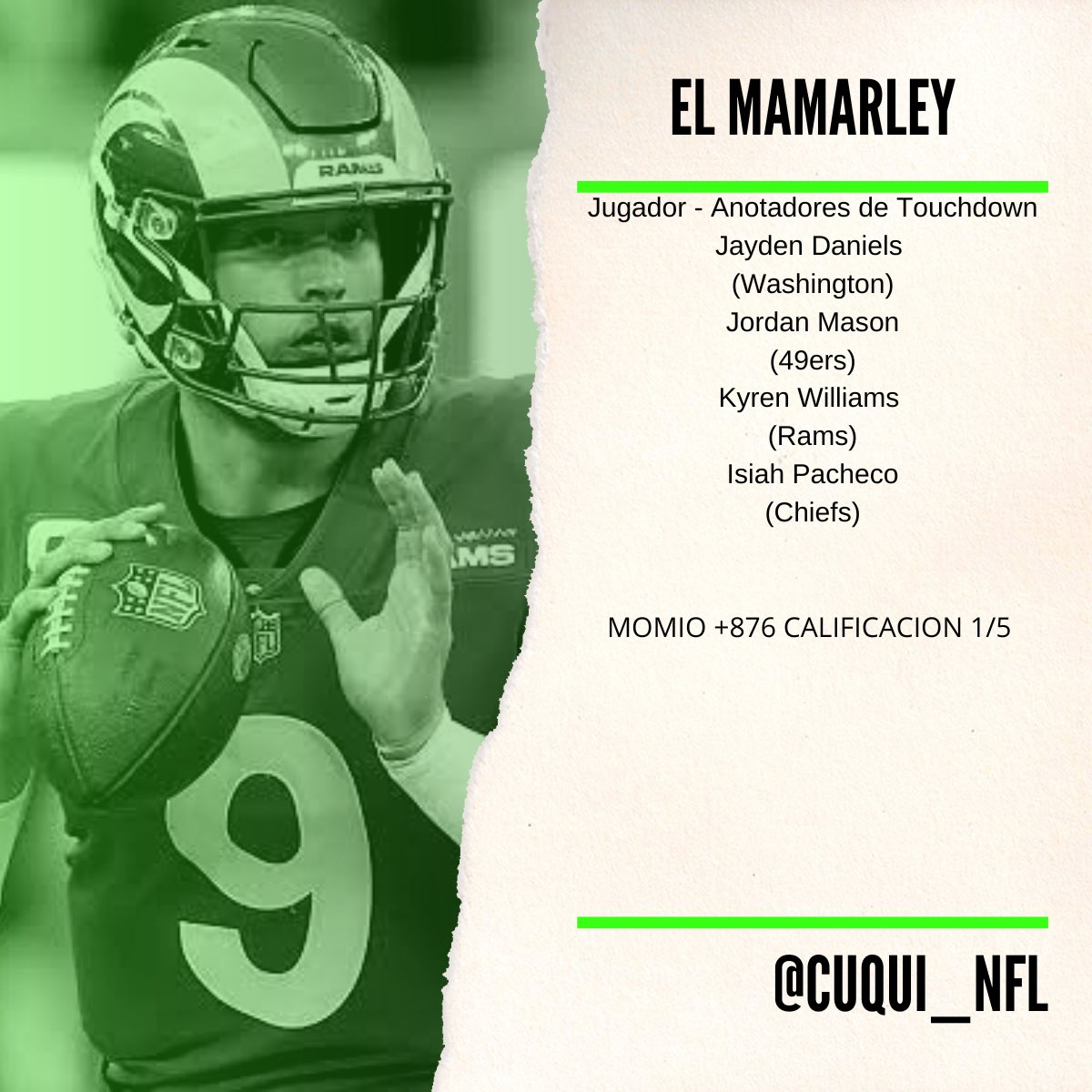 Cuqui_NFL's tweet photo. Los tickets de cada semana, respetando como siempre nuestra regla, no hay ticket con momio de -125 o peor.

Feliz semana 2 razita!!!🏈🏈🏈🏈🏈 https://t.co/zKUcQpiZ2T