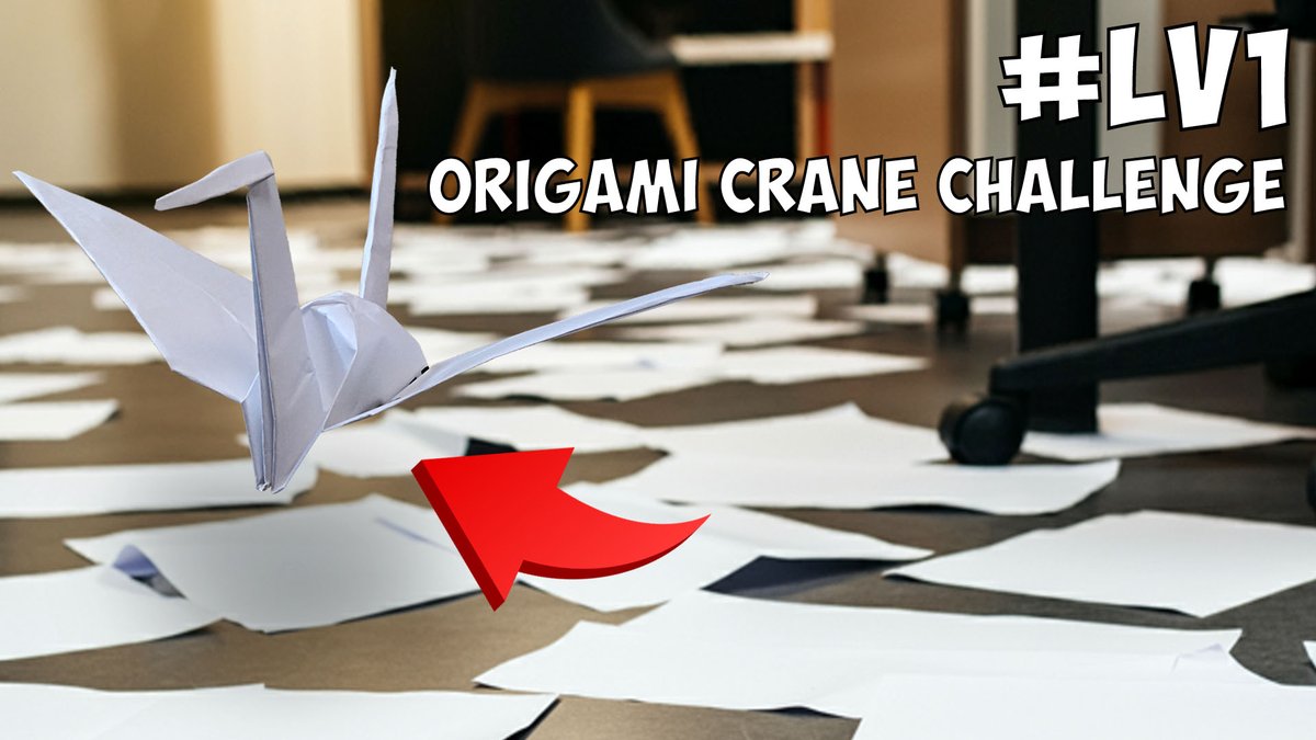 ORIGAMI Crane Challenge LV1 Copy Paper!
youtube.com/watch?v=qKK21A…