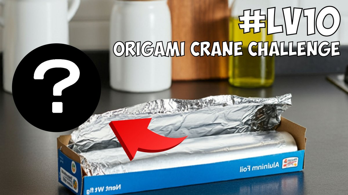 Origami Crane Challenge LV10/Aluminum Foil
youtube.com/watch?v=jojUq4…