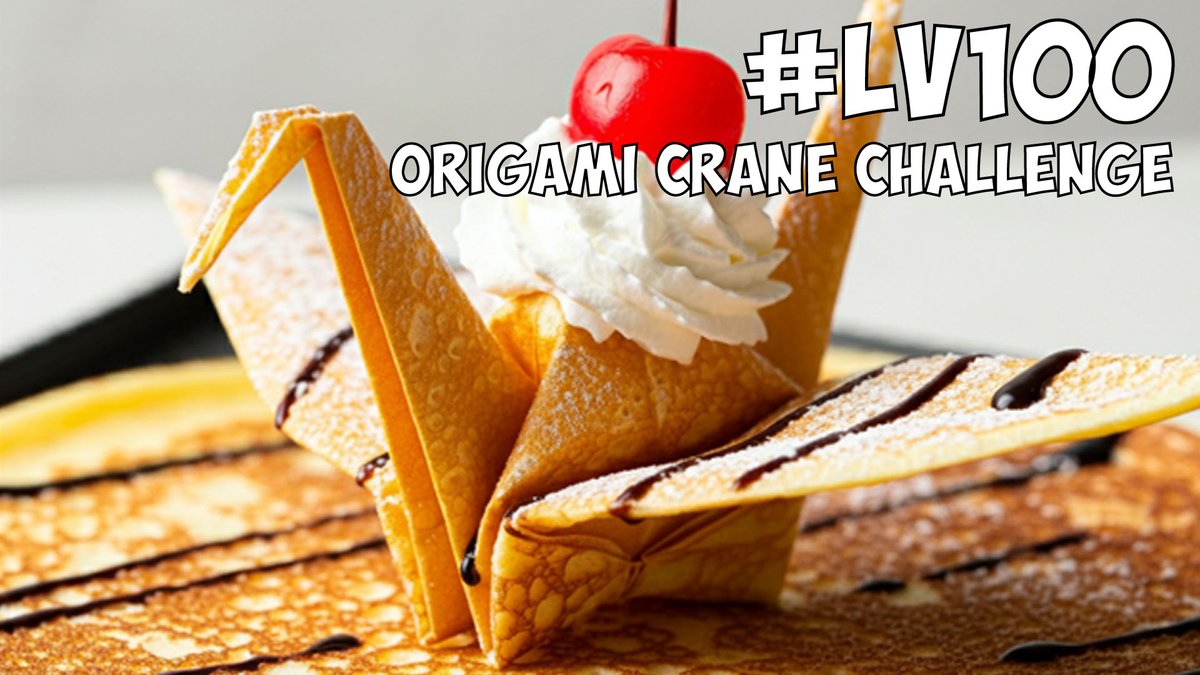 Origami Crane Challenge LV100/Crepe Paper
youtube.com/watch?v=5y4sxD…