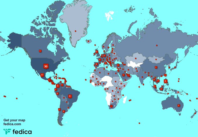 Special thank you to my 682 new followers from Costa Rica, Algeria, Pakistan, and more last week. https://t