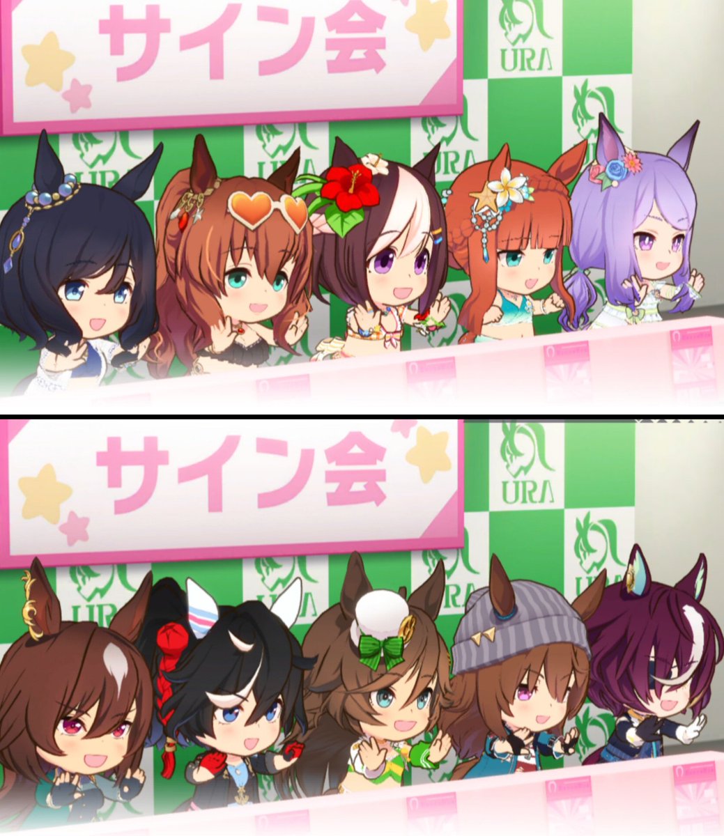 mokaore_uma's tweet photo. ↑なぜか男性ファンが多そうなサイン会

↓なぜか女性ファンが多そうなサイン会 https://t.co/pSM7QRJrpo