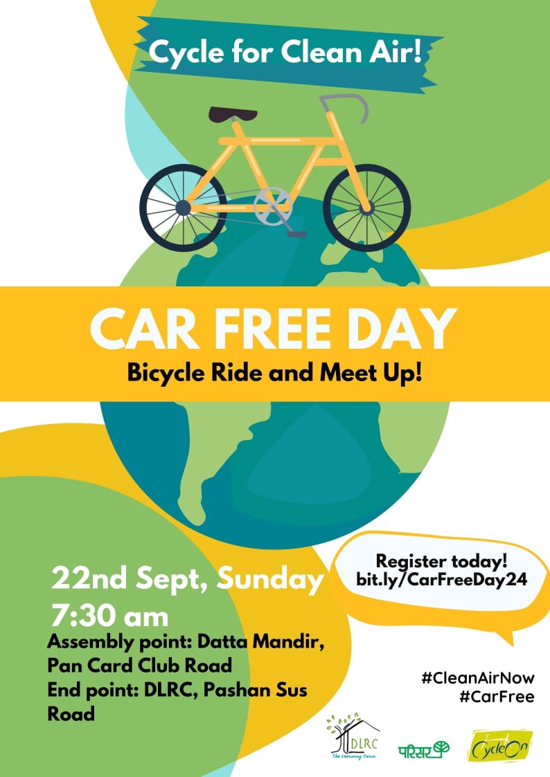 parisarpune's tweet photo. Let us cycle for #CleanAir but with an interesting twist! Cycle with air quality sensors during the ride that help understand the air quality around us. Join us in celebrating the World Car Free Day on 22nd September 2024!
Register TODAY!
https://t.co/Xbd8DNj5ys
#CycleOn #Pune https://t.co/banYNaPwWk