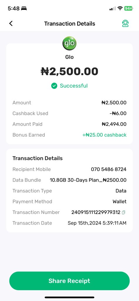 Prettytall41's tweet photo. @OPay_NG I did data subscription of 10.9g on my glo line and i was credit 7G were the remaining 3.9G dey,opay wetin dey occur https://t.co/yyIB8SNkUg