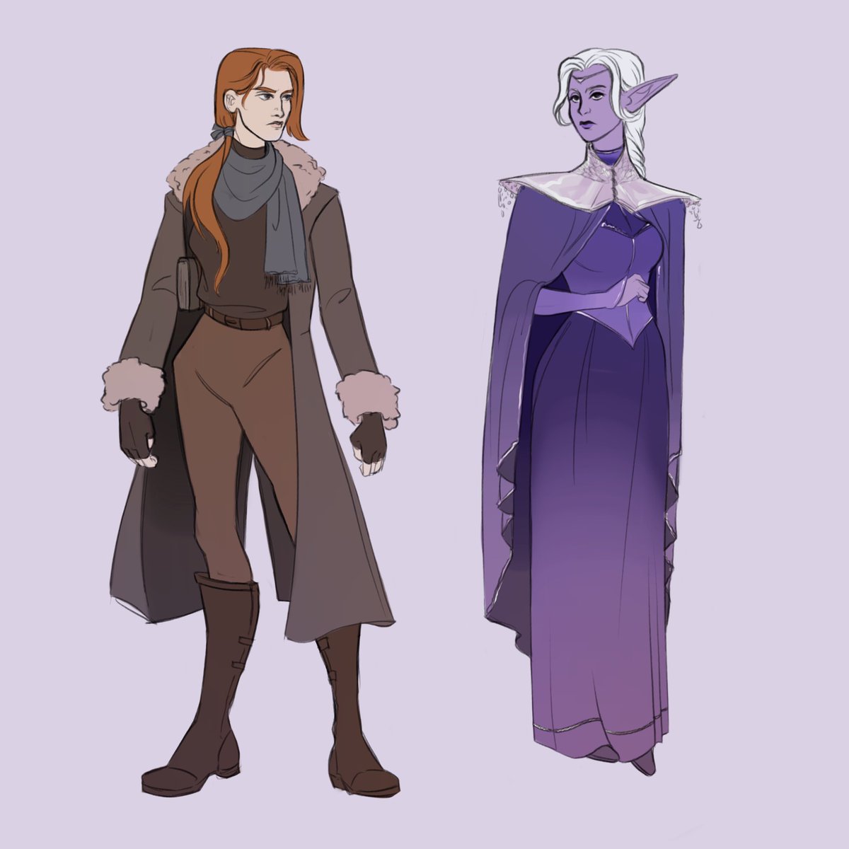 pivoinnne's tweet photo. sad GIRL wizards! ✨🧡💜✨ #shadowgast #criticalrole https://t.co/lubLfVFNrN