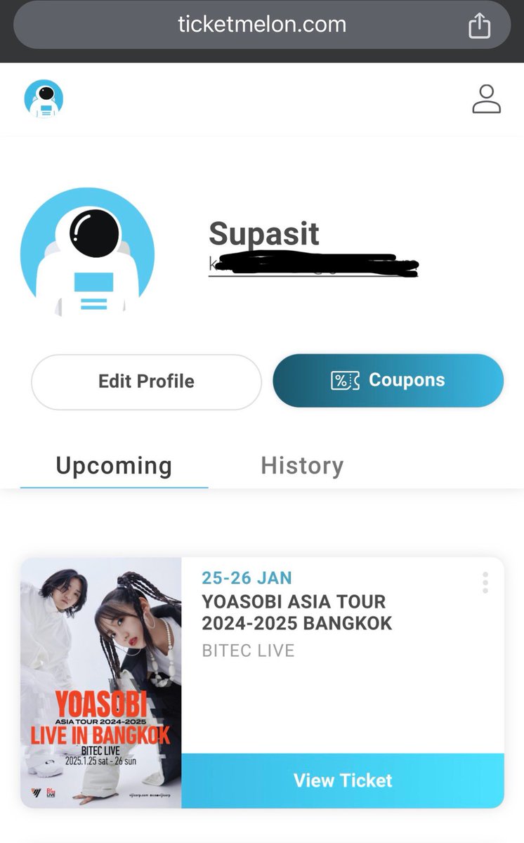 ขายบัตรคอนเสิร์ต
WTS YOASOBI ASIA TOUR 2024-2025, BANGKOK 25 JANUARY 2025

🩵 2 VIP STANDING

กดมาเกิน
DM แอดเฟสได้ครับ นัดเจอได้ ยินดีส่งยืนยันทุกอย่าง

#ประเทศไทยมีคอนเดี่ยวYOASOBIแล้ว
#YOASOBI #YOASOBITH
#WelcomeYOASOBItoThailand
#YOASOBI_ASIA #VIJICORP