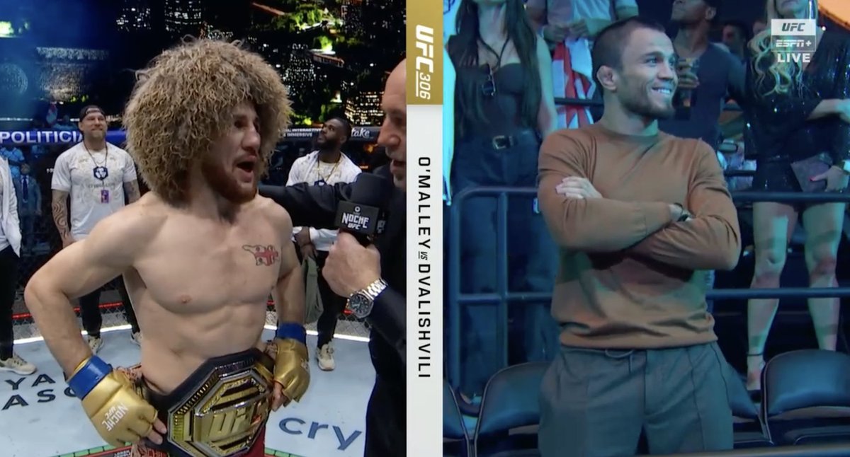 "How do you feel about Umar Nurmagomedov being your next opponent?" - Rogan

"Dana White is a great man, he changed my life, I love this company, Im a normal guy" - Merab
 #UFC306
