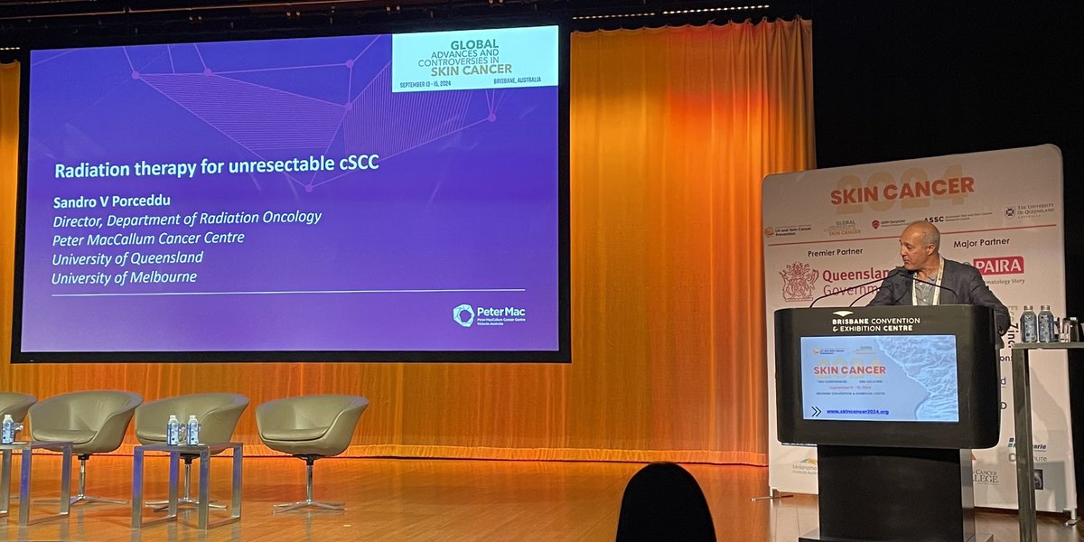 Great talk as always from <a href="/svporceddu/">Sandro Porceddu</a> <a href="/PeterMacCC/">Peter Mac Cancer Centre</a> at #SkinCancer2024