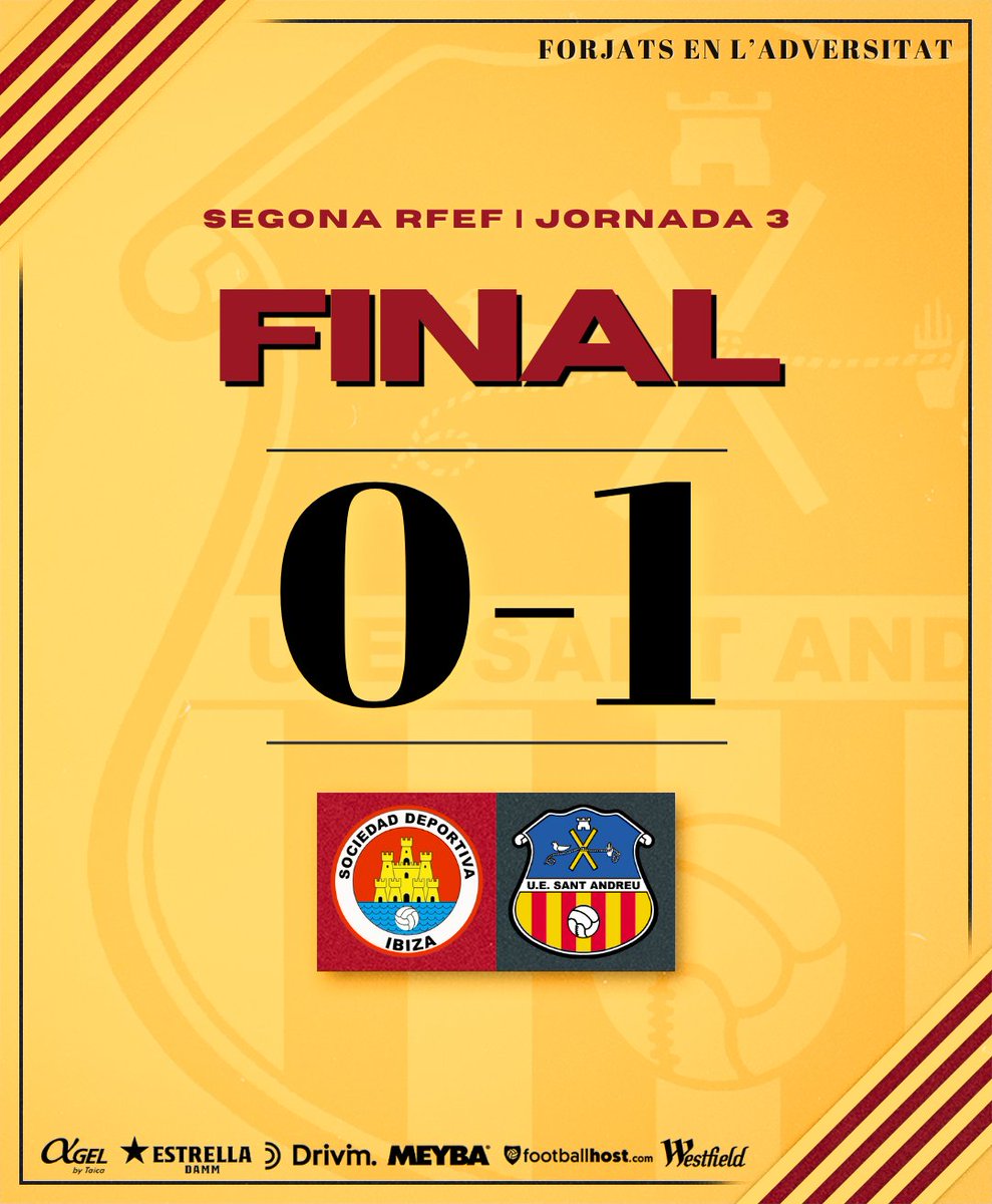 🏁 FINAAAAAAAL!

Victòria del Sant Andreu a Eivissa! 🟡🔴

✅ Continuem en ratxa: 9/9!