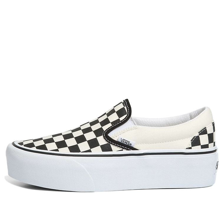 purchpad's tweet image. Step up your shoe game with the Vans Classic Slip-On Stackform 'Checkerboard - Black White'. Get the iconic style and comfort for only $92.95! 🖤🏁 #VansStyle #ClassicComfort
 Product -&amp;gt; kickscrew.sjv.io/c/5396608/1599…