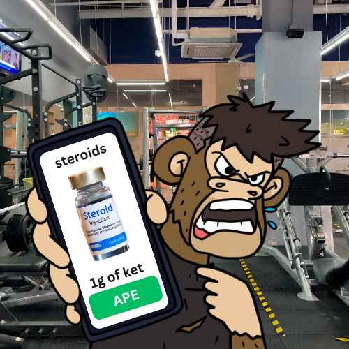 IApedX's tweet photo. $iAped sum steroids, pump mode on.

ape different https://t.co/M1wv5sqkjj