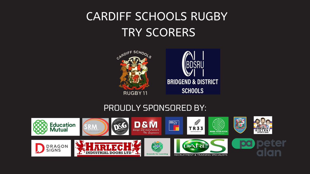 Our try scorers from both games against Bridgend Schools U11! 🔵⚫️#TheCardiffWay #OneSquad